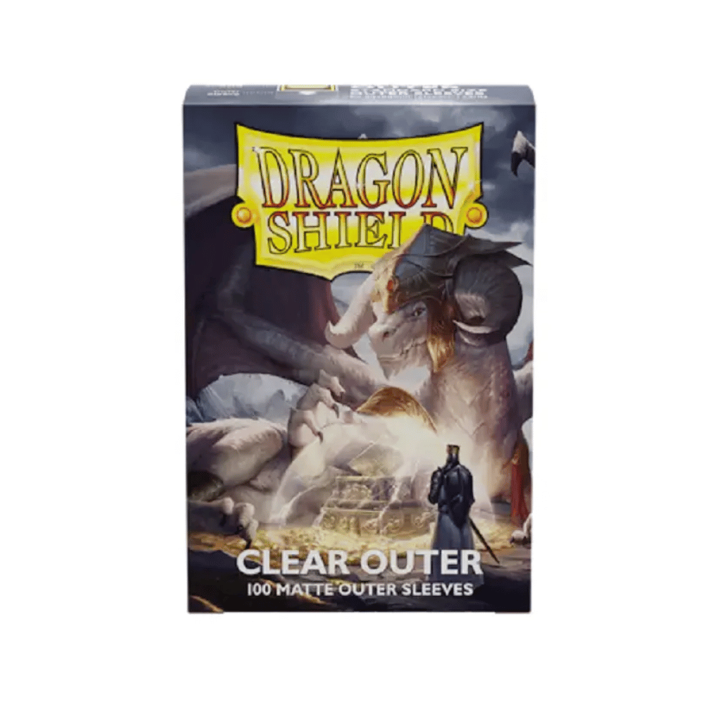 Dragon Shield Standard Outer Sleeves - Matte Clear (100 Sleeves)